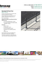Rochdale PU Panel Post Specification Sheet