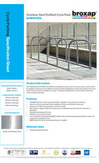 BXMW SSS Stainless Steel Sheffield Cycle Rack Specification Sheet