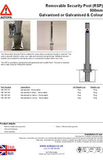AUTOPA RSP Removable Security Post