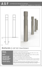 ASF 001-114 Steel Bollard