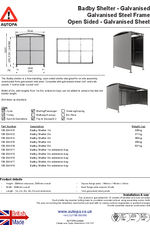AUTOPA Badby Shelter - Galvanised