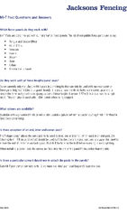 Mi T Metal Fence Post Q & A