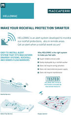 HELLOMAC rockfall protection monitoring and alert system