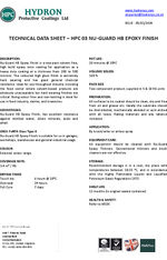 HPC 03 Nu-Guard HB Epoxy Finish data sheet