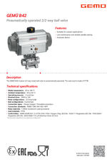 GEMÜ B42 ball valve