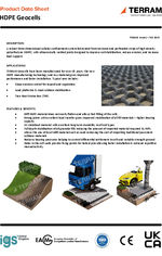 HDPE geocells data sheet