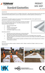 Standard geotextiles data sheet