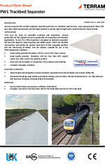 PW1 trackbed separator data sheet