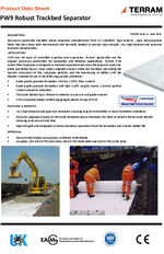 PW9 robust trackbed separator data sheet