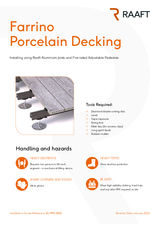 Farrino® porcelain decking installation guide