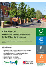 CPD: Maximising green opportunities
in our urban environments