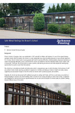 Safe Metal Railings for Browns School Case Study