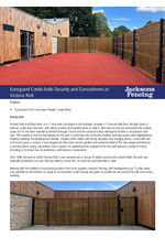 Euroguard Combi Adds Security and Concealment at Victoria Park Case Study