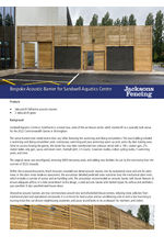Bespoke Acoustic Barrier for Sandwell Aquatics Centre Case Study