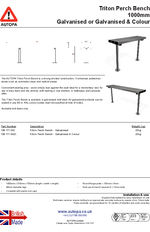 AUTOPA Triton Perch Bench