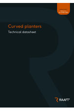 Curved planters data sheet