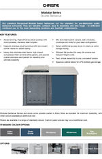 Modular Double Bench electric barbeque surround - by Christie