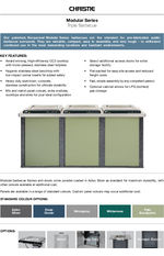 Modular Triple Bench electric barbeque surround - by Christie