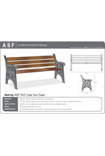 ASF 502 cast iron / timber seat