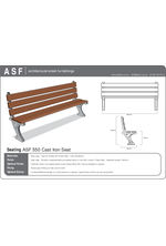 ASF 550 cast iron / timber seat