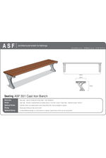 ASF 551 cast iron / timber bench