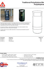 AUTOPA Traditional Litter Bin
