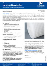 Newtonite non-meshed damp-proofing membrane