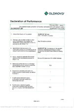 Oldroyd® Xtf - Declaration of Performance