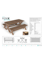 PicniX picnic table and benches