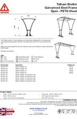 AUTOPA Tatham cycle shelter - PETG roof
