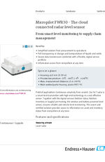 Endress Hauser Micropilot FWR30 EN