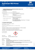 HydroCoat 903 Primer SDS 2.5 Safety Data Sheet