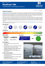 Newton FlexProof 106 TDS - Flexible Polymer Waterproofing Compound
