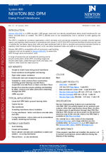 Newton 802-DPM TDS - Damp Proof Membrane