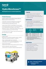 Hydro MicroScreen™ for industrial applications