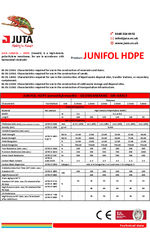 JUTA Junifol HDPE geomembrane