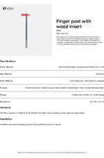 Tee Fingersign - Timber Insert - Datasheet