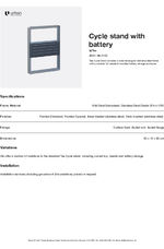 Tee Cycle Stand - Battery Storage - Datasheet