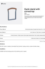 Tee Cycle Stand - Curved Top - Datasheet