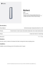 Tee Bollard - Datasheet