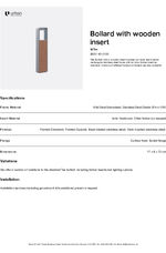 Tee Bollard - Timber Insert - Datasheet