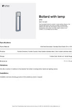Tee Bollard - Illuminated - Datasheet