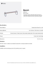 Tubular Bench - Datasheet