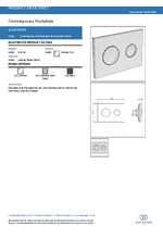 Conceala 3 contemporary flush plate - Data Sheet