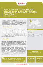 Case Study - Veolia Water Technologies Delivers for Twin Wastewater Facilities