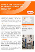 Case Study - Veolia Optimises Green Hydrogen Production