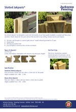 Jakposts® slotted fence posts