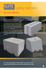 Elite precast concrete security blocks