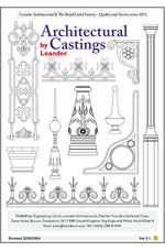 Leander architectural columns, spandrels, beams for canopies and walkways