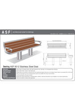 ASF 6012 Stainless Steel and Timber Seat